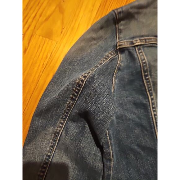 Gap Women's Blue Jeans Jacket Stretch, L Wash Denim Y2K Vintage 2009 - Picture 16 of 16